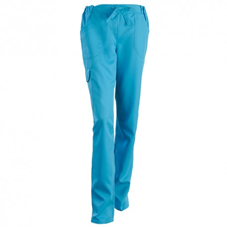 Pantalon femme JULIETTE turquoise1JULTEC Paramédical 1JULTEC