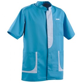 Tunique homme LEE turquoise / blanc 2LEE1TEC Paramédical 2LEE1TEC