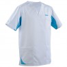 Tunique homme SANDRO blanc / turquoise 2SAH1TEC Paramédical 2SAH1TEC