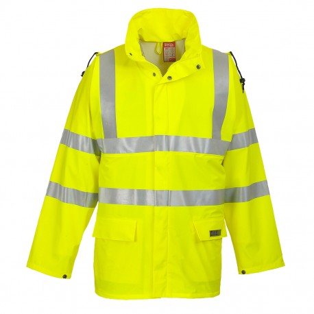 Manteau de pluie haute visibilité Portwest Orange 4XL | Leroy Merlin