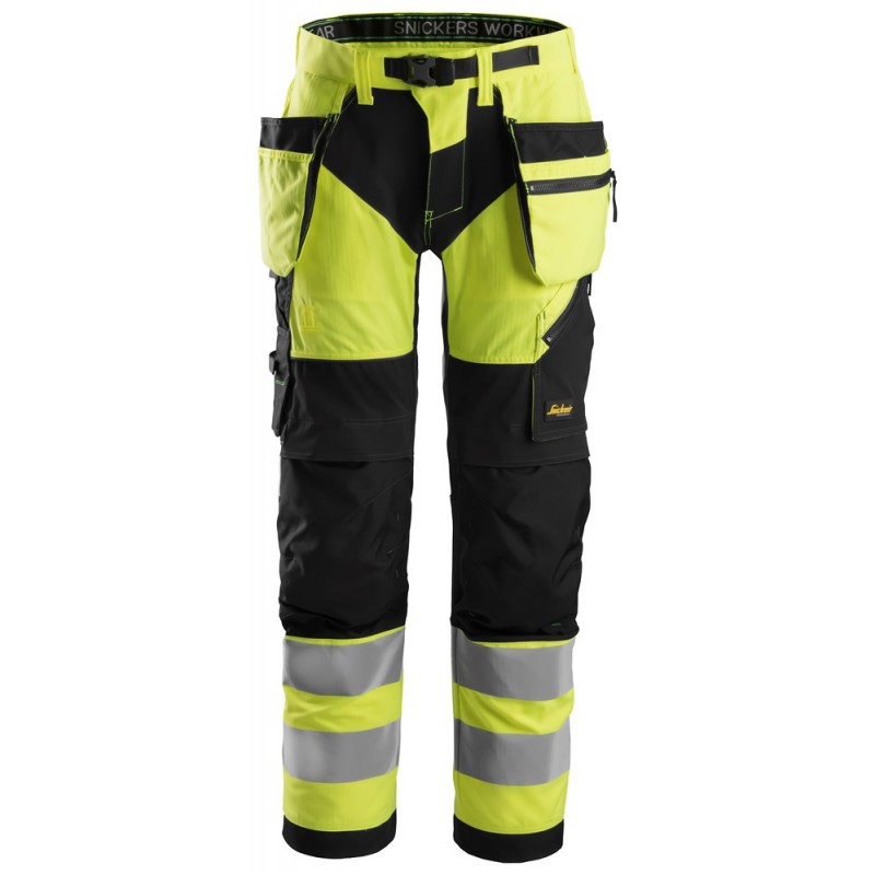 6932 Pantalon de travail haute visibilite avec poches holster Classe 2