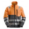 8035 Sweat zippé haute visibilité, AllroundWork, Classe 2 High visibility 8035