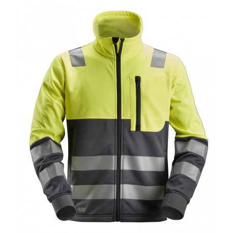 8035 Sweat zippé haute visibilité, AllroundWork, Classe 2 High visibility 8035