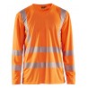3385 T-SHIRT MANCHES LONGUES HAUTE VISIBILITÉ COL V ANTI-UV Hautes visibilité