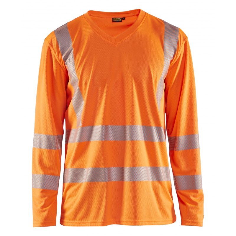 T shirt manche sales longue haute visibilité