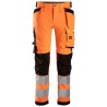 6243 Pantalon en tissu extensible avec poches holster, haute visibilité, Classe 2 AllroundWork High visibility 6243