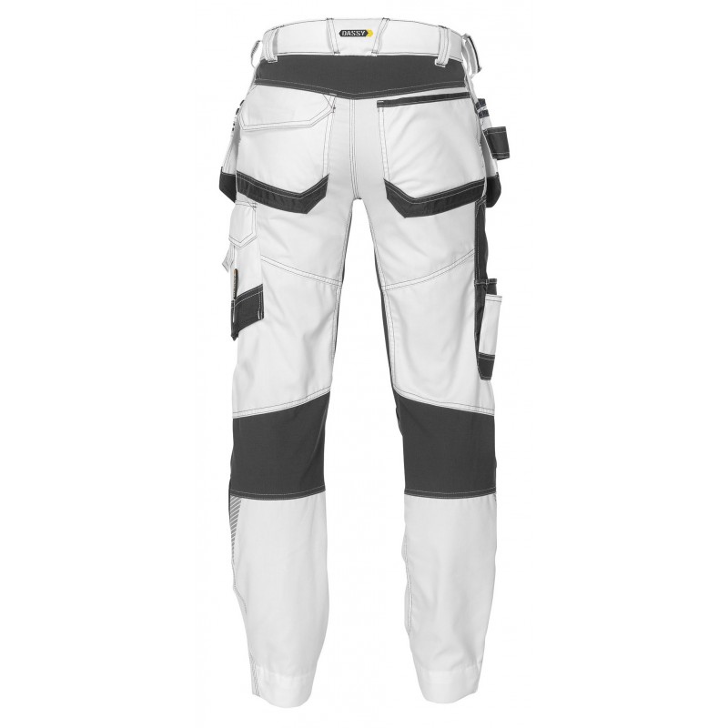 DASSY FLUX PAINTERS PANTALON PEINTRE MULTIPOCHES AVEC STRETCH ET POCHES  GENOUX - Halloint