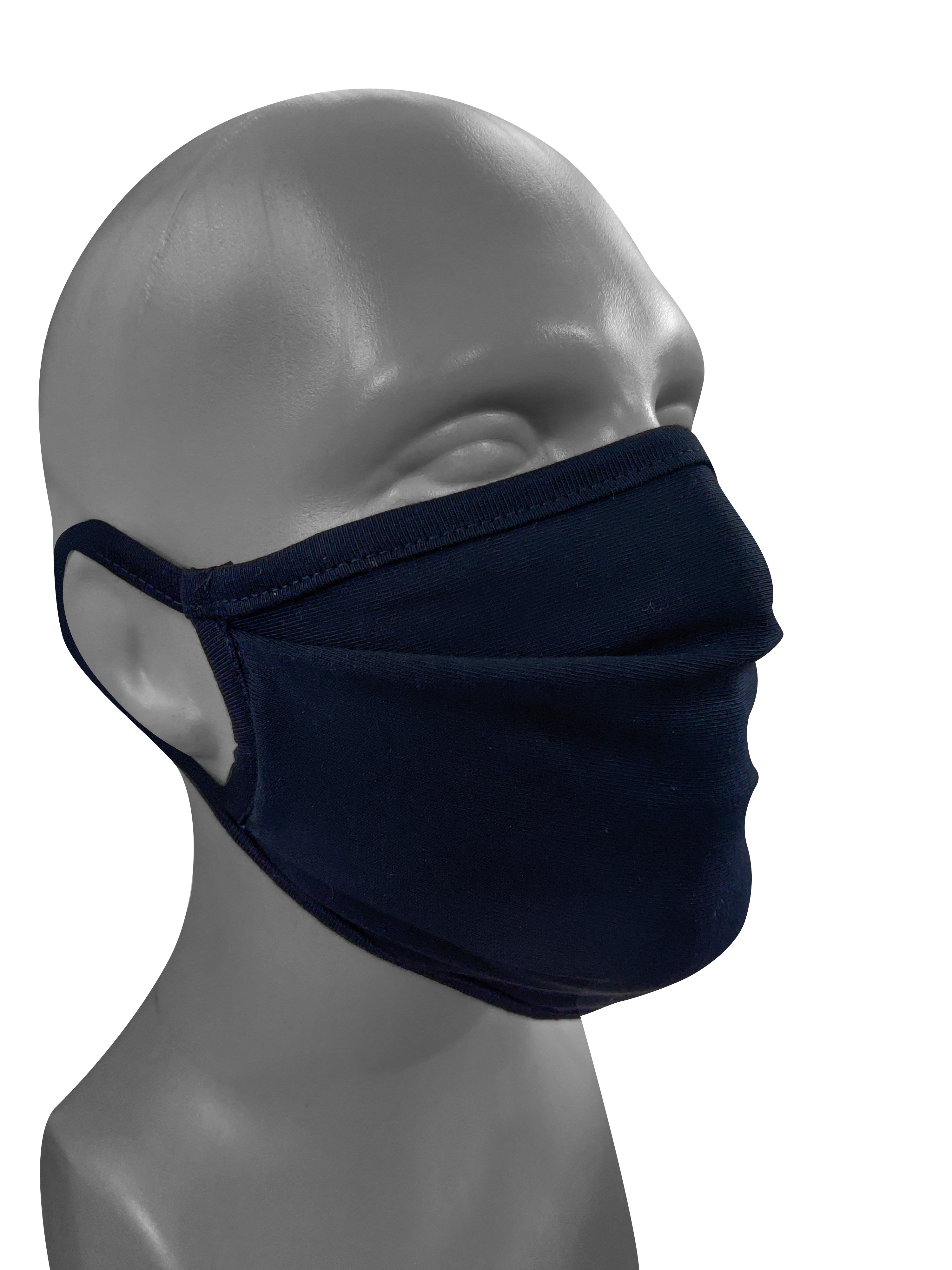Masque Noir - Masque Tissu Noir - Lot de 10 Masques Barrières Noir