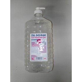 Bidon de 5 Litres Gel désinfectant pour les mains sec antiviral et antibactérien 