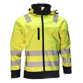 HEROCK GREGOR HIGH VIZ SOFTSHELL VESTE