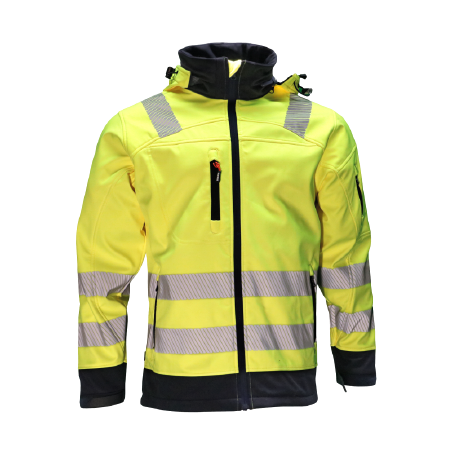 HEROCK GREGOR HIGH VIZ SOFTSHELL VESTE Haute visibilité 25MJC1902