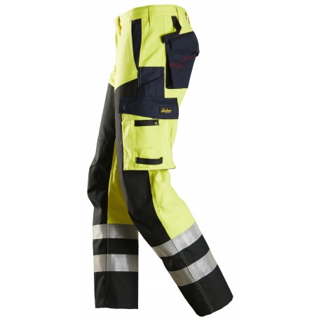 6365 ProtecWork, Pantalon avec au-dessus de cuisses renforcé, haute visibilité, Classe 1 High visibility 6365