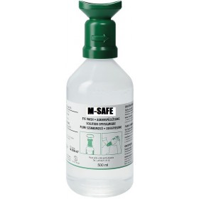 Bouteille de rinçage oculaire M-Safe, 500 ml d'eau inclus