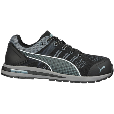 Baskets de sécurité PUMA S1P ESD HRO SRC Elevate Knit Black low Puma noires PUMA 64.316.0