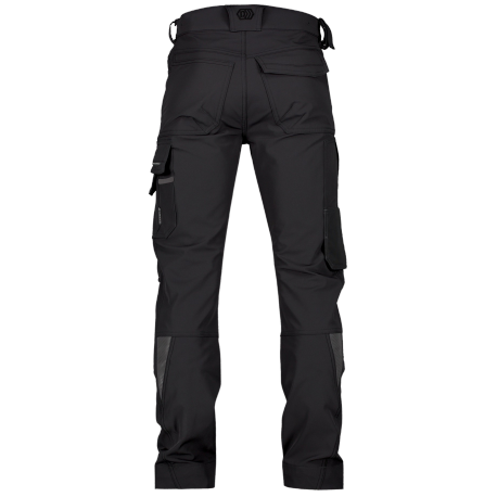 Pantalon De Travail DASSY FLUX Taille 48 - Multipoches, Stretch, Renforts Cordura, Couleur Brun Argile/gris Anthracite