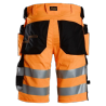 SNICKERS Short en tissu extensible avec poches holster haute visibilité 6135, Classe 1 Short de travail 6135