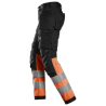 6234 Snickers Pantalon en tissu extensible avec poches holster haute visibilité, Classe 1 Pantalons 6234 Snickers