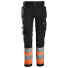 6234 Snickers Pantalon en tissu extensible avec poches holster haute visibilité, Classe 1 Pantalons 6234 Snickers