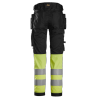 6234 Snickers Pantalon en tissu extensible avec poches holster haute visibilité, Classe 1 Pantalons 6234 Snickers