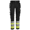 6234 Snickers Pantalon en tissu extensible avec poches holster haute visibilité, Classe 1 Pantalons 6234 Snickers