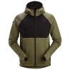 8405 FlexiWork Veste à capuche de couche intermédiaire avec fermeture à glissière pleine longueur FLEECE 8405