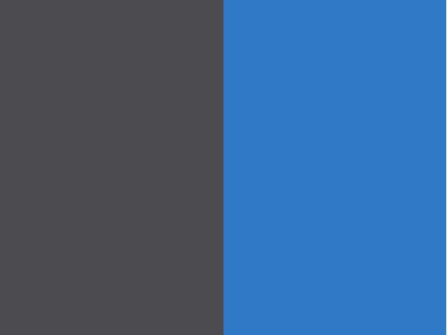 Gris anthracite / Bleu azur