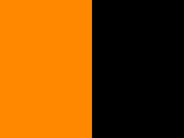 orange fluo-noir