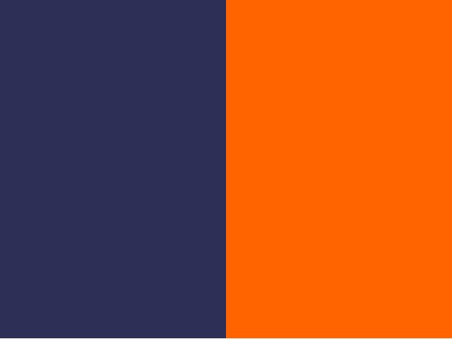 Bleu marine/orange