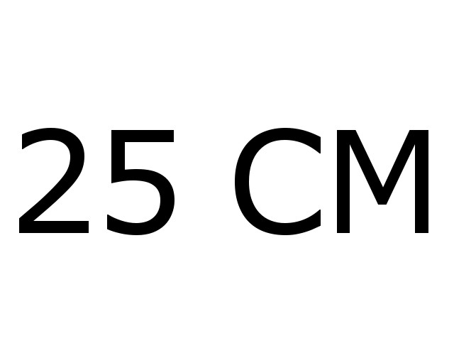 25 cm