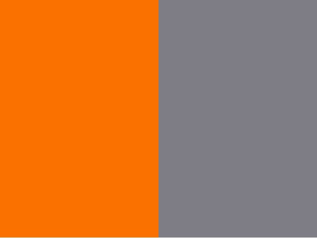 Orange/Gris acier