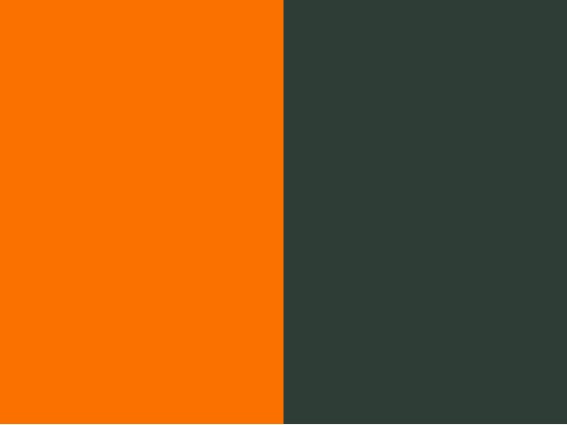 Orange/Vert foncé